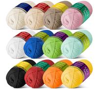 Hearth & Harbor Yarn, Cotton, Multicolored, 12 Pack