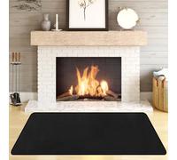 Hearth Rugs Fireproof, Fireplace Rug, Fireplace Mat, Fireplace Rugs Fire Resistant, 135 x75 cm, Heated Floor Mat for Outdoor BBQ Grills, Fire Pits, Smokers, Woodstoves