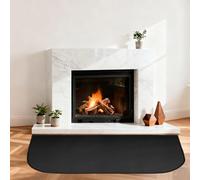 Hearth Rugs for Fireplaces, 80x50x0.1cm Fireproof Mat Hearth Pads for Wood Stove Fireplace Indoor Outdoor, Fire Resistant Fireplace Rug Protects Floors Carpets from Sparks Embers (50 * 80cm*1mm)