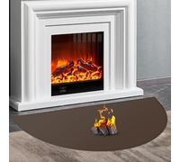 Hearth Rugs for Fireplaces Fire Resistant, 59 x 32 inch Fireproof Fireplace Mat Hearth Rug, Hearth Pads for Wood Stove Fireplace Indoor Outdoor, Protect Floors Carpets from Sparks Embers-Brown, 1mm