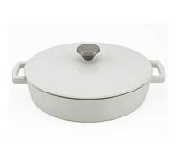 HearthStone 28cm 3.8L Enamelled Cast Iron Casserole Dish White
