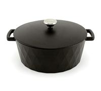HearthStone Enamelled Cast Iron Diamond Casserole Pot 28cm 6.9L