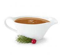 Heartland Home Porcelain Gravy Boat with Large Pour and Fewer Drips. Large White Gravy Boat, 16floz.