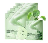 Heartleaf 70 Soothing Collagen Mask, Deep Collagen Face Mask Overnight, 5 PCS Hydration Korean Face Mask Glass Skin, Skin Care Beauty Masks for Soothing & Hydration & Anti Wrinkles for Sensitive Skin