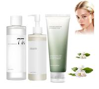 Heartleaf Quercetinol Pore Deep Ceanseing Foam 150 ml - Heartleaf Pore Control Cleansing Oil 200 ml - Heartleaf 77% Soothing Toner 250 ml for Face Women / Men