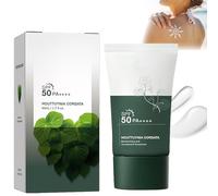 Heartleaf Silky Moisture Sun Cream, Korean SPF50 PA++++ Sunscreen, Korean Skincare Facial Moisturizer Daily Sunscreen for All Skin Type (1pc)