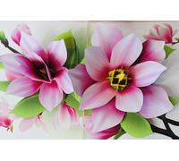 HEARTPOP Magnolia Flowers Pop Up Card, Handmade 3D Greeting For All Occasion, Thinking of You, Thank You, Get Well, Sympathy, Teacher's Day, Anniversary, Mother's day, Birthday, Thank you, Graduation,