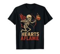 Hearts Aflame Skeleton Archer Wings T-Shirt