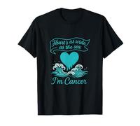 Heart's as Wide as the Sea Cancer Zodiac Design T-Shirt