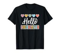 Hearts Back to School Hello Kindergarten T-Shirt