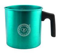Hearts & Crafts Teal 2lb Candle Making Pouring Pot - Non-stick, Heat-resistant Handle, Unique Spout Design - Perfect for Candles, Food Prep, Arts & Crafts, All Ages