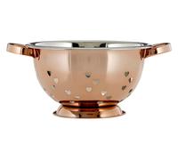 Premier Housewares Interiors by PH Stainless Steel Rose Gold Colander - Hearts Design, Gold