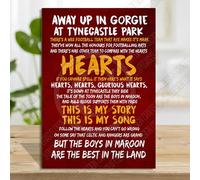 Hearts football Fan Gift - No one is perfect, however being a Hearts Fan, Edinburgh, Edinburgh Gorgie Gift Plaque (Hearts Chant)