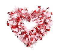 Hearts Garland Garland - Fine Construction , Rich Heart Patterns, Easy Install Design, Eye-Catching Highlights | Wedding Decoration, Anniversary, Dec