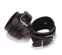 Hearts Handcuffs Ankle Restraints Cosplay Strict Bondage Play Punk BDSM Adult Games Sex Flirt Toys mid-Night Lover Handcuff Black One Size