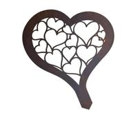 Hearts In Heart Garden Sculpture Statue Decoration Rustic Lawn Decor Gardening Gift For Lover Mum Wife