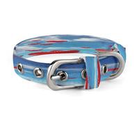 Hearts in The Sky Pet Collar, Adjustable Dog Collars with Buckle Stainless Steel D-Ring, Comfortable Collar for Small Medium Dogs and Cats