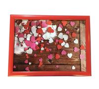 (Hearts) Laptray Cushion Bean Bag Lap Tray Food Serving