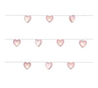 BHS Lighting Glow Love Heart String Wall Light in Pink BHS Lighting Pink