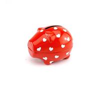 Hearts | Little Coin Piggy Bank | Tin Money Box | Cracker Filler | Little Gift