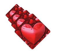 Hearts Love Car Air Freshener Cards for Women Men 4 Pack Cute Car Accessories Long Lasting Scent Car Diffuser Hanging Auto Aromatherapy Tablets Car Fresheners Gifts