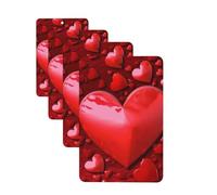 Hearts Love Car Air Freshener Cards for Women Men 4 Pack Cute Car Accessories Long Lasting Scent Car Diffuser Hanging Auto Aromatherapy Tablets Car Fresheners Gifts