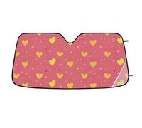 Hearts Love Car Windshield Sun Shade,Cars Shade Front Windshield,Blocks UV Ray to Keep Your Vehicle CoolSun Visor Protector for Fits Car Truck SUV (55"x27.5")