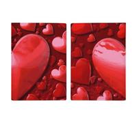 Hearts Love Passport Holder, ID Card Protector Case Passport Holder with Slot Passports Travel Wallet Document Cover for Women And Men