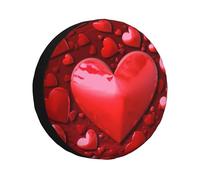 Hearts Love Spare Tire Cover Waterproof Dustproof Car Wheel Protector Portable for RV SUV Truck Trailers Accessories 14 Inch