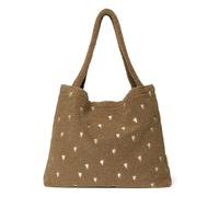 Hearts mom-bag Brown one size