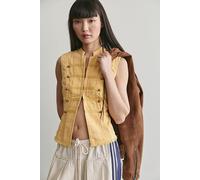 Hearts On Fire Band Vest Jacket at Free People in Cornsilk, Size: Small - female