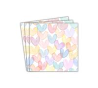 Hearts Party Paper Napkins (20pk) - Pastel