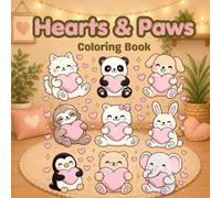 Hearts & Paws: 30 Adorable Valentine's Day Animal Coloring Pages