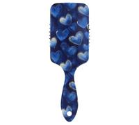 Hearts Royal Blue anti static massage hair Designed scalp massager brush for thick hair with Ergonomic handle cepillo para cabello