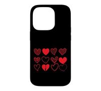 Hearts Set Twelve Variations Case for iPhone 14 Pro