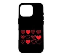 Hearts Set Twelve Variations Case for iPhone 16 Pro