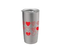 Hearts Set Twelve Variations Stainless Steel Insulated Tumbler