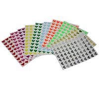 Hearts Stickers in 10 Color Labels 1.3cm (13mm) - Heart Labels for Gifts Seals, Crafting and Scrapbooking Adhesive Sticker - 700 Pack by Royal Green