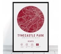 Hearts Tynecastle Park Stadium Map | Framed & Print Only Available | Heart Minimalist Midlothian Gift FC Football Fan Poster Art Artwork Gift For Him Memorabilia | Father's Day Christmas Birthday