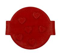 Hearts Valentine's Day Cookie Stamp Fondant Embosser 6cm (2.36 inches) for Baking, Icing, Fondant, Biscuits, Cookie, Cupcake, Decoration - Made in UK - The Cookie Factory