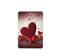 Hearts with Love Car Air Fresheners Cards 4 Pcs Long Lasting Car Fresheners Gifts for Men Women Auto Aromatherapy Tablets Hanging Scented Card Rearview Mirror Pendant - Lavender Scent