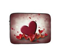 Hearts with Love Laptop Case 17 inch, TSA Laptop Sleeve Shockproof Protective Notebook Case Water Resistant Computer Carrying Cover Briefcase Handbags Men Women Computer Bag