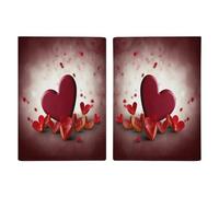 Hearts with Love Passport Holder Fashion Passport Cover Passport Protector Travel Document Organizer ID Card Protector Exquisite Passport Wallet Cover Credit Card Holder