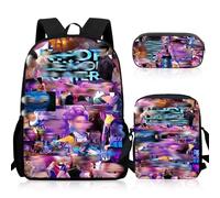 Heartsking Kpop School Backpack 3-Piece Set with Waterproof Kpop School Bag Crossbody Bag and Pencil Case Suitable as a Learning Camping Travel Birthday Gift and Stationery Set for Girls