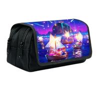 Heartsking Large Capacity Pencil Case, Cartoon Storage Pen Case Pen Pouch Bag Stationery Case with Compartment Pencilcase for Girl Student Teens Adult Office Supplies