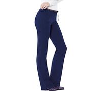 HeartSoul Women's Break on Through Heart Breaker Low Rise Drawstring Pant Medical Scrubs, Galaxy Blue, XXX-L