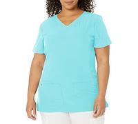 HeartSoul Women's Pitter-Pat V-Neck Scrubs Shirt - Grey - X-Large