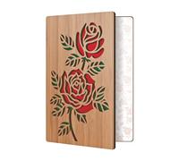 HeartSpace | Valentines Day Card | Handmade Sustainable Love Cards | Anniversary Cards for Wife, Husband, Girlfriend, Girl, Boy | Memorable & Unique Valentines Gifts for Her, Him | Classic Roses