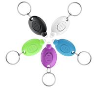 HeartSync 5 Pack LED Keychain Flashlight, 12 Lumen Mini Flashlight Keychain, Portable Mini Flashlights Bulk, Tiny Keychain Light for Outdoor, Work, Camping & Hiking, 5 Color Shells