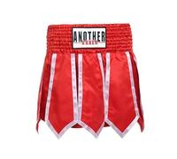 HEARTTOUCH Men's Muay Thai Fight Shorts - Premium Thai Shorts Kickboxing Shorts Boxing Shorts Short Thai Boxing Shorts for Thai Boxing, Kickbox, Boxing, red, M